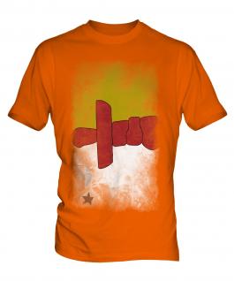 Nunavut Faded Flag Mens T-Shirt