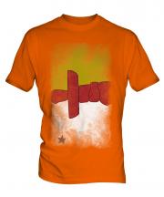 Nunavut Faded Flag Mens T-Shirt