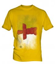 Nunavut Faded Flag Mens T-Shirt