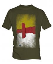 Nunavut Faded Flag Mens T-Shirt