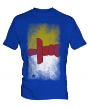 Nunavut Faded Flag Mens T-Shirt