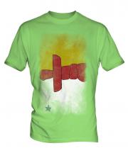 Nunavut Faded Flag Mens T-Shirt