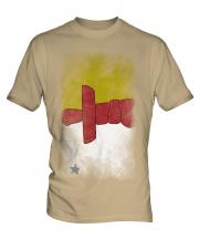 Nunavut Faded Flag Mens T-Shirt