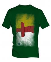 Nunavut Faded Flag Mens T-Shirt