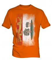 Prince Edward Island Faded Flag Mens T-Shirt