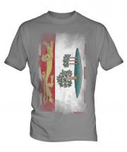 Prince Edward Island Faded Flag Mens T-Shirt
