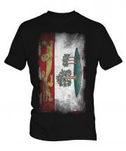 Prince Edward Island Faded Flag Mens T-Shirt