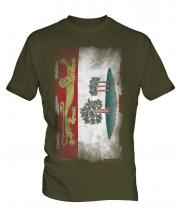 Prince Edward Island Faded Flag Mens T-Shirt