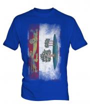 Prince Edward Island Faded Flag Mens T-Shirt
