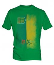Saskatchewan Faded Flag Mens T-Shirt