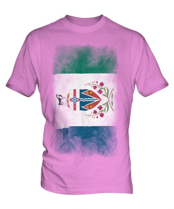Yukon Faded Flag Mens T-Shirt