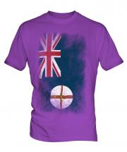 New South Wales Faded Flag Mens T-Shirt