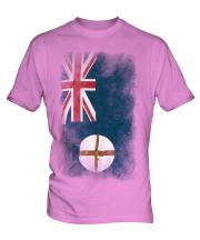 New South Wales Faded Flag Mens T-Shirt