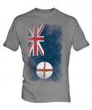 New South Wales Faded Flag Mens T-Shirt