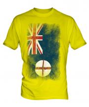 New South Wales Faded Flag Mens T-Shirt