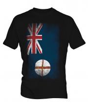 New South Wales Faded Flag Mens T-Shirt
