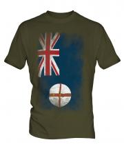 New South Wales Faded Flag Mens T-Shirt