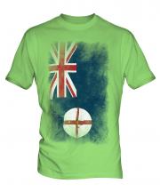 New South Wales Faded Flag Mens T-Shirt