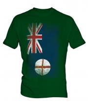 New South Wales Faded Flag Mens T-Shirt