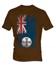 Queensland Faded Flag Mens T-Shirt