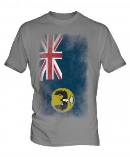 South Australia Faded Flag Mens T-Shirt