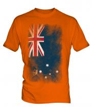 Victoria Faded Flag Mens T-Shirt