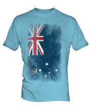 Victoria Faded Flag Mens T-Shirt
