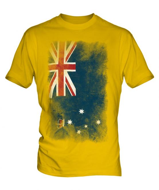 Victoria Faded Flag Mens T-Shirt