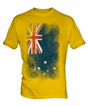 Victoria Faded Flag Mens T-Shirt