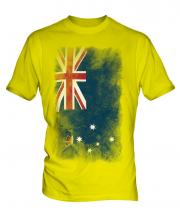 Victoria Faded Flag Mens T-Shirt