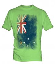 Victoria Faded Flag Mens T-Shirt