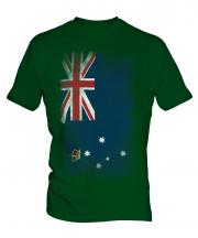 Victoria Faded Flag Mens T-Shirt