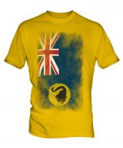 Western Australia Faded Flag Mens T-Shirt