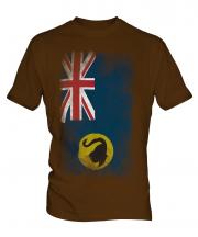 Western Australia Faded Flag Mens T-Shirt