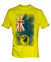 Western Australia Faded Flag Mens T-Shirt