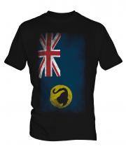 Western Australia Faded Flag Mens T-Shirt