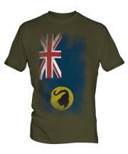 Western Australia Faded Flag Mens T-Shirt