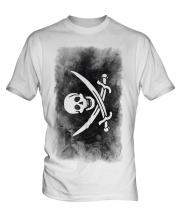 Pirate Faded Flag Mens T-Shirt
