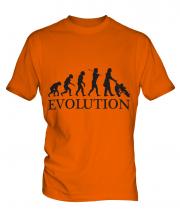 Mum With Pushchair Evolution Mens T-Shirt