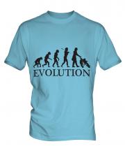 Mum With Pushchair Evolution Mens T-Shirt