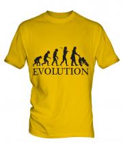 Mum With Pushchair Evolution Mens T-Shirt