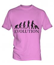 Mum With Pushchair Evolution Mens T-Shirt