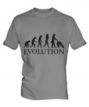 Mum With Pushchair Evolution Mens T-Shirt