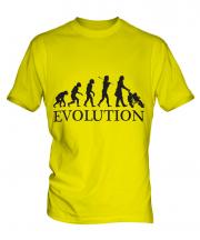 Mum With Pushchair Evolution Mens T-Shirt