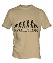 Mum With Pushchair Evolution Mens T-Shirt