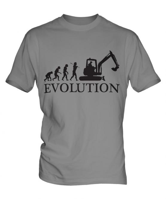 Excavator Evolution Mens T-Shirt