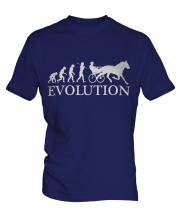 Horse And Cart Racing Evolution Mens T-Shirt