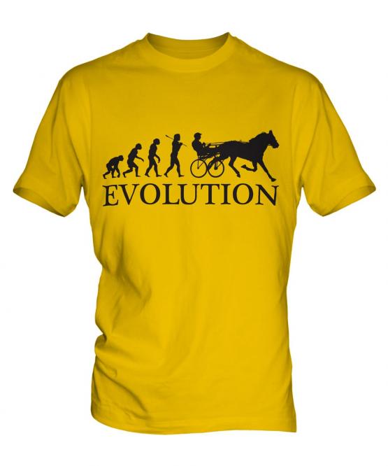 Horse And Cart Racing Evolution Mens T-Shirt