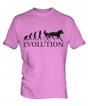 Horse And Cart Racing Evolution Mens T-Shirt