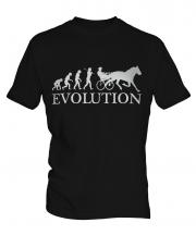 Horse And Cart Racing Evolution Mens T-Shirt